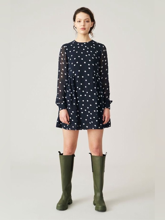 Ganni Dresses & Skirts - Ganni Georgette Polka Dot Mini Dress